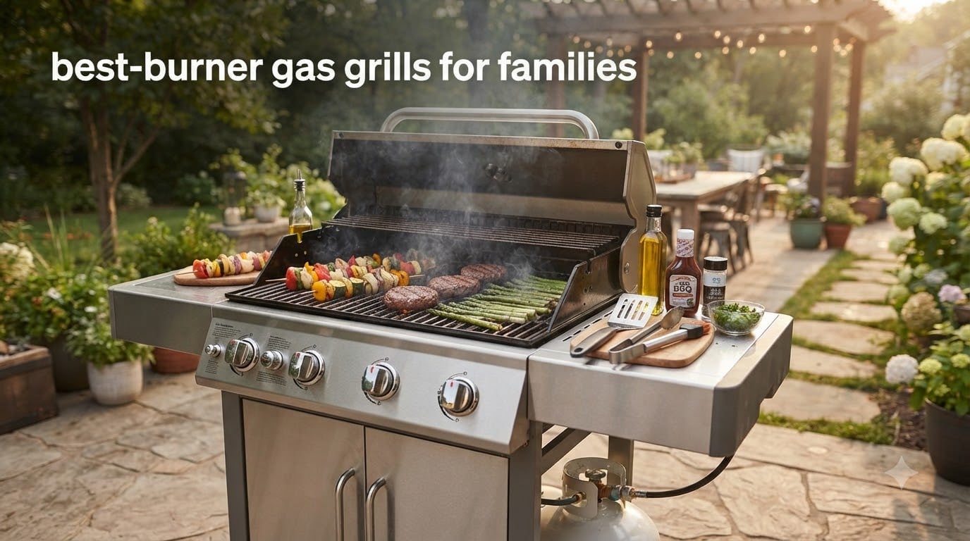 best 4-burner gas grills for families