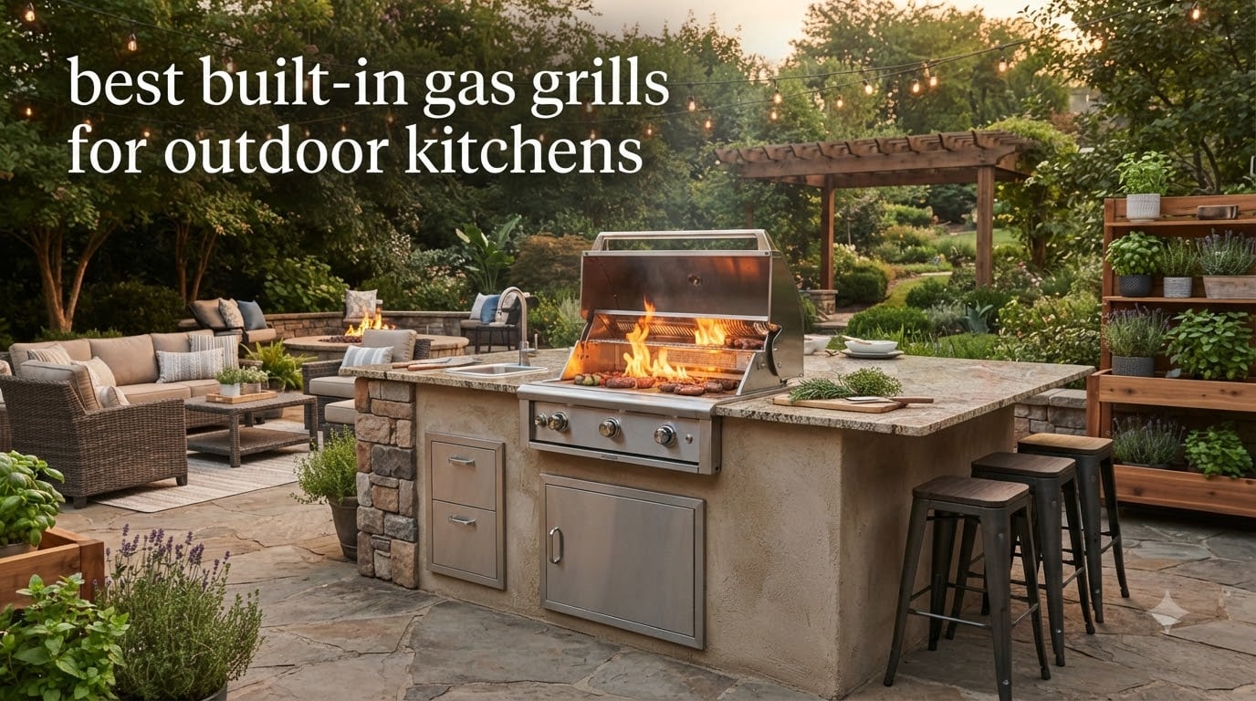 best built-in gas grills for outdoor kitchens