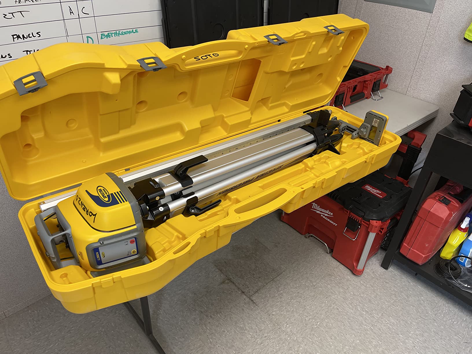 Spectra Precision LL300N-2 Self-Leveling Rotary Laser Kit with Tripod, GR152 Professional - System Case - Grade Rod (Inches) HL450 Receiver & Alkaline Batteries - Rugged IP66 Job-Site Performance customer photo 2