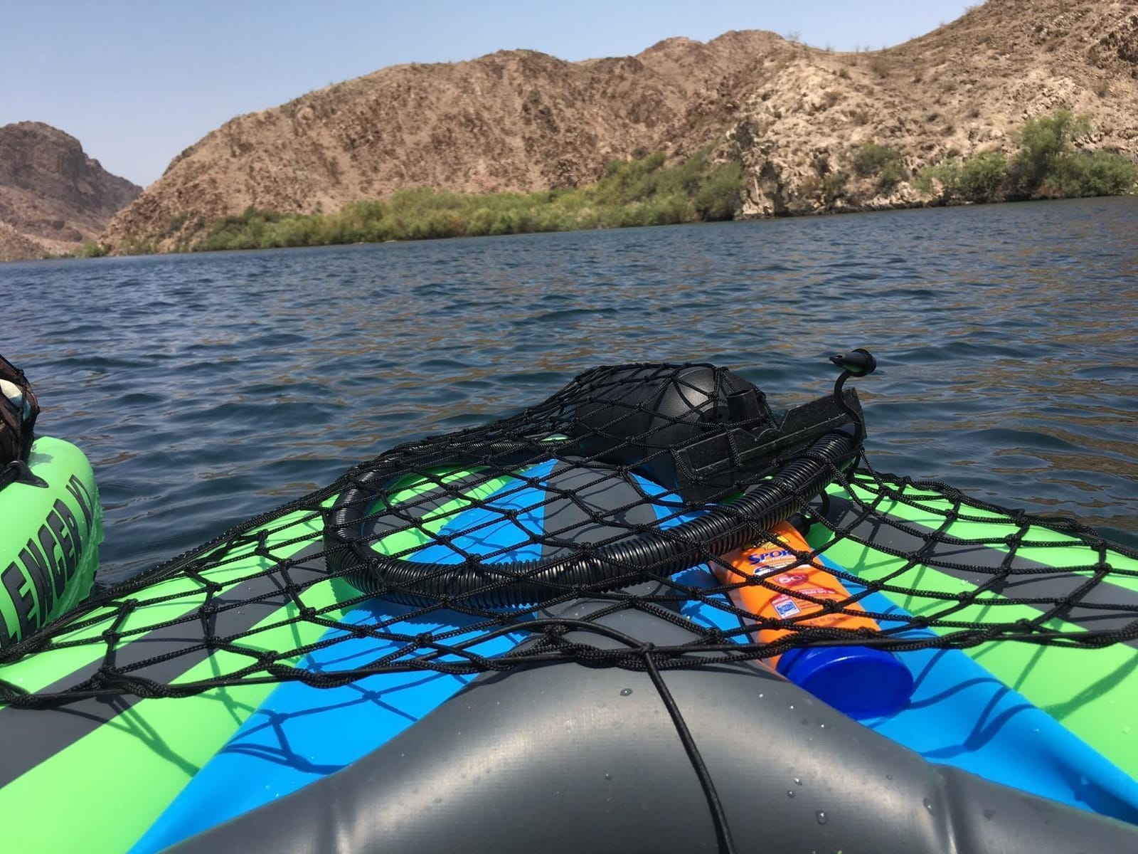 INTEX Challenger Inflatable Kayak Series: Includes Deluxe 86in Kayak Paddles and High-Output Pump – SuperStrong PVC – Adjustable Seat with Backrest – Removable Skeg – Cargo Storage Net customer photo 1