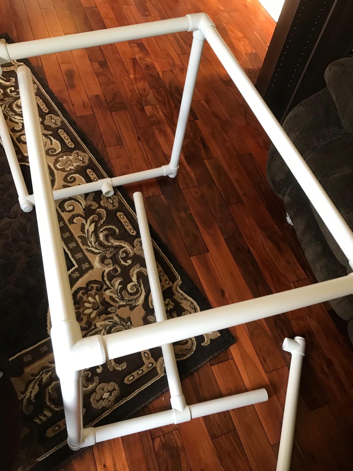 Dritz Quilter's Floor Frame, Adjustable, White customer photo 1