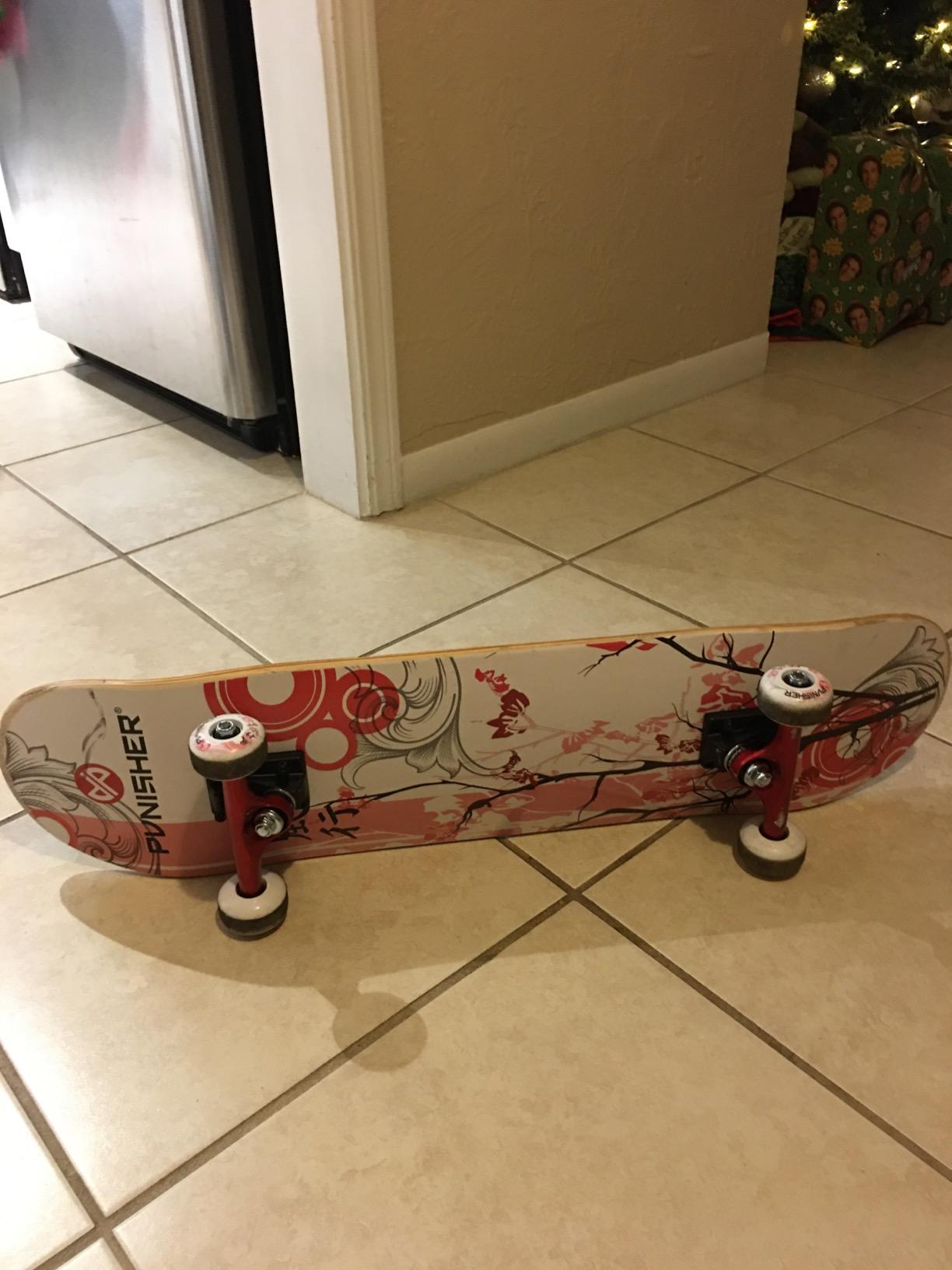 Punisher Girls Skateboard Complete with 31.5