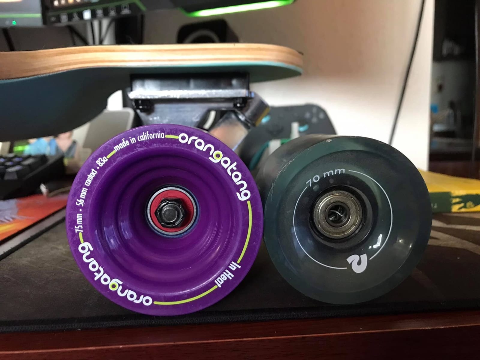 Orangatang in Heat 75 mm Downhill Longboard Skateboard Cruising Wheels (Set of 4) customer photo 1