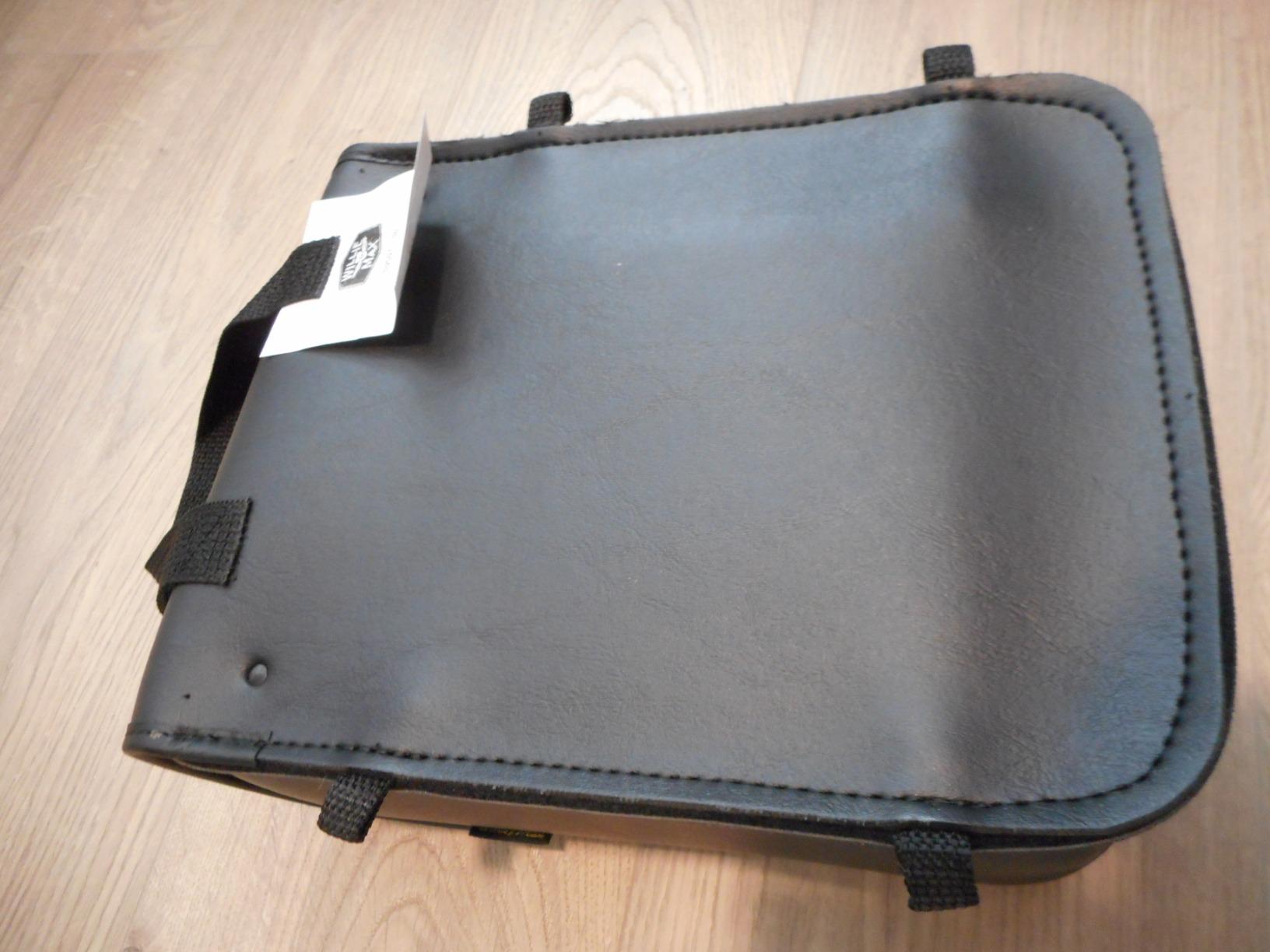 Dowco Willie & Max 59591-00 Black Jack Series: Synthetic Leather Motorcycle Sissy Bar Bag, Black, Universal Fit, 8in.W x 10in.H x 4.5in.D customer photo 2