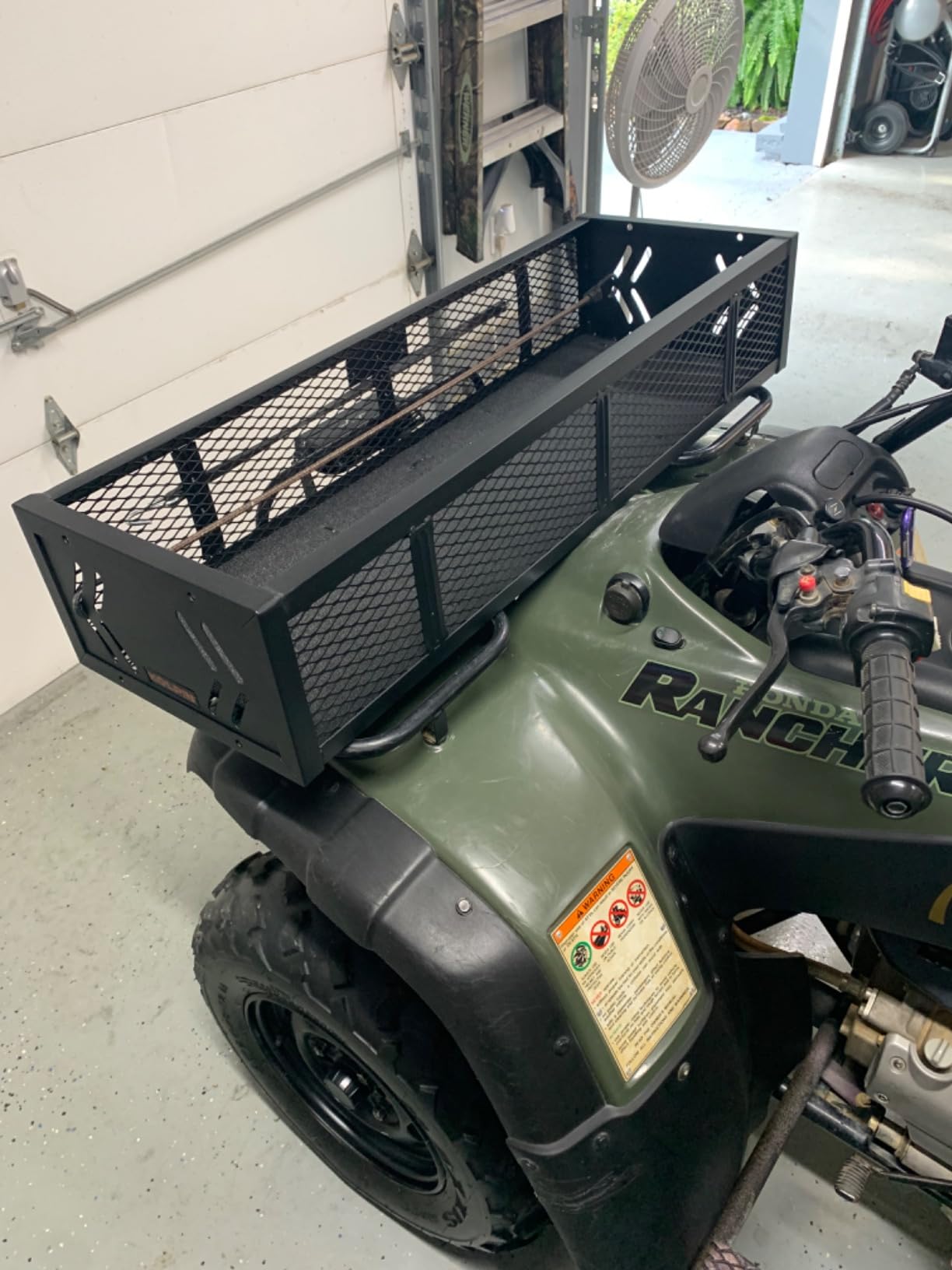 Kolpin 53360 ATV Front Rack Gear Basket, Black customer photo 2
