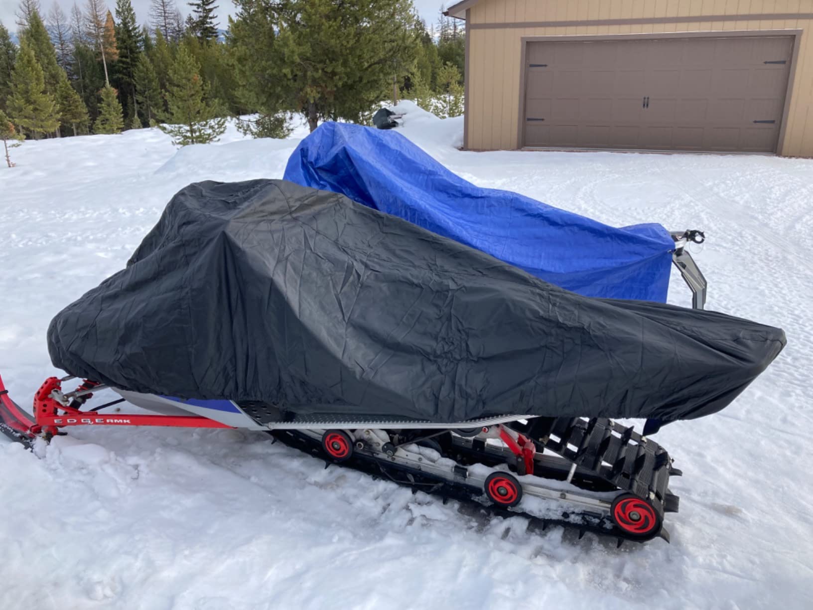 Budge Sportsman Waterproof Snowmobile Cover, Heavy Duty, Fits Up to 115