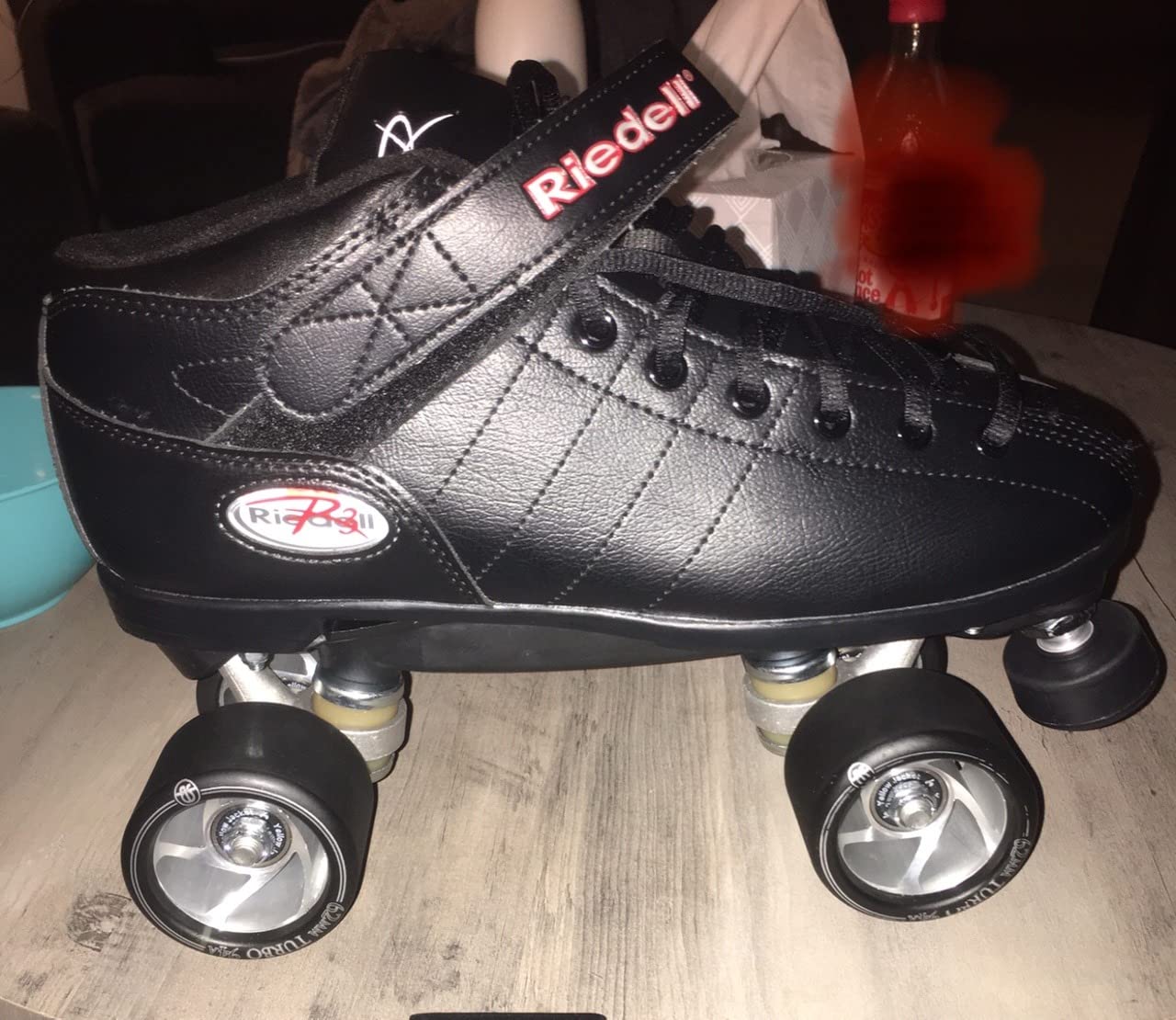 Riedell R3 Indoor Quad Roller Skates for Men and Women | Ultra-Durable, Sonar Cayman Wheels, Nylon Plate, Precision Fit, Roller Skates, ABEC-5 Bearings, Velcro Cinch Strap customer photo 1