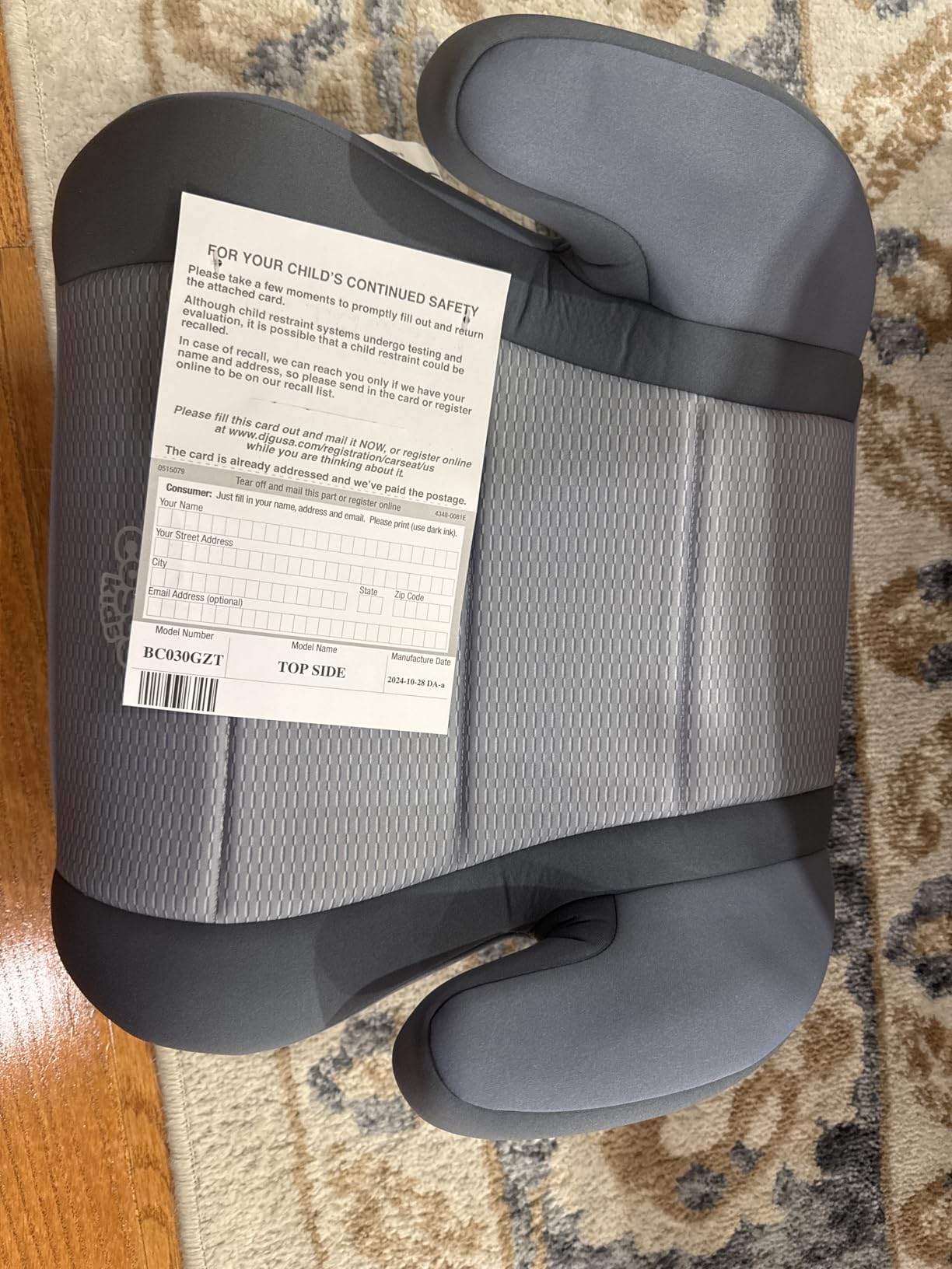 Cosco Topside Backless Booster Car Seat, Lightweight Booster Seats for Cars 40-100 lbs, Backless Booster Seat for Car, Leo customer photo 2