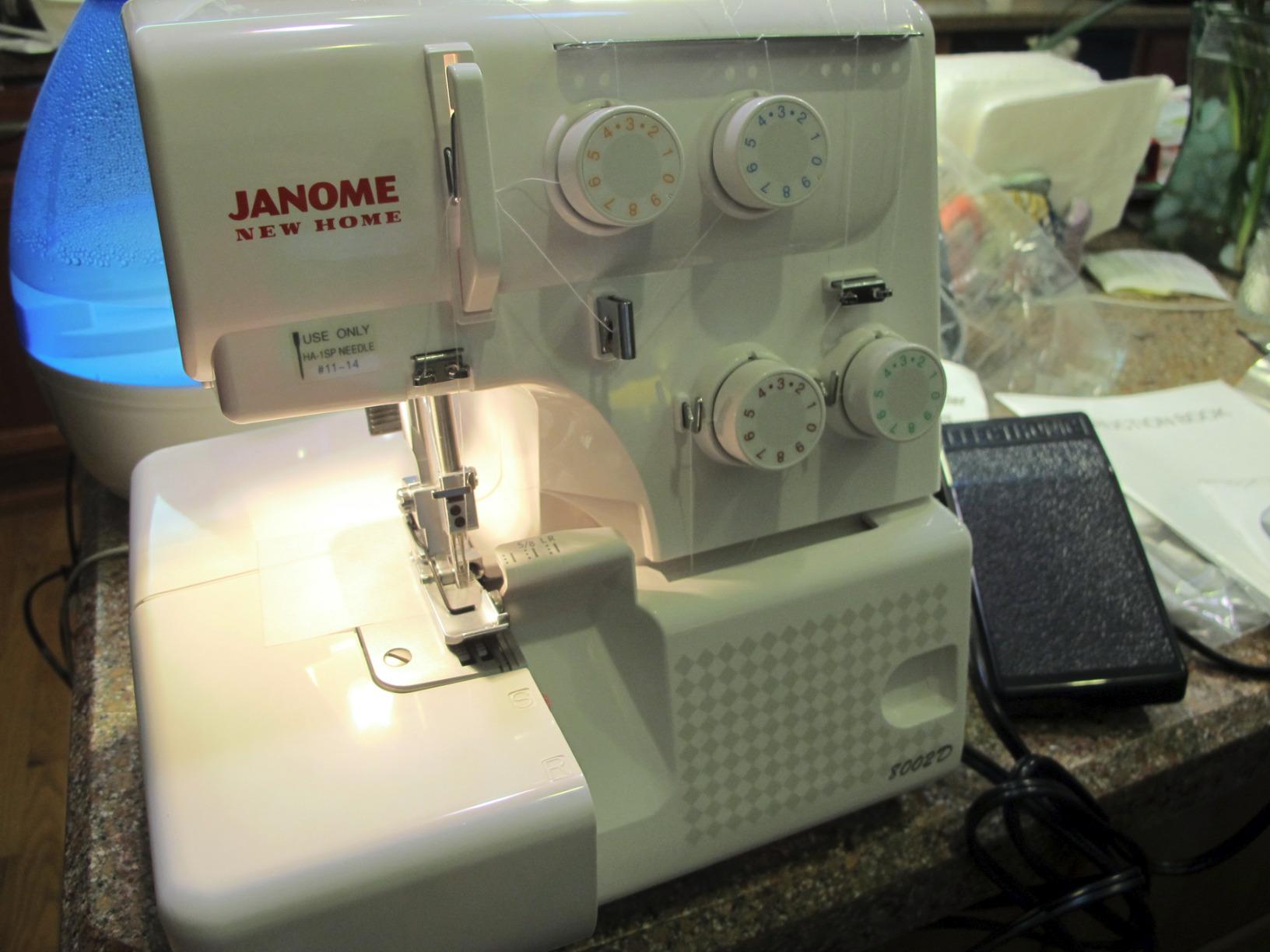 Janome 8002D Overlock Machine - 3/4 Thread Serger Sewing Machine with Differential Feed System for Extra-Smooth Seams, Janome Serger with 1300 Stitches Per Minute and Easy Threading customer photo 1