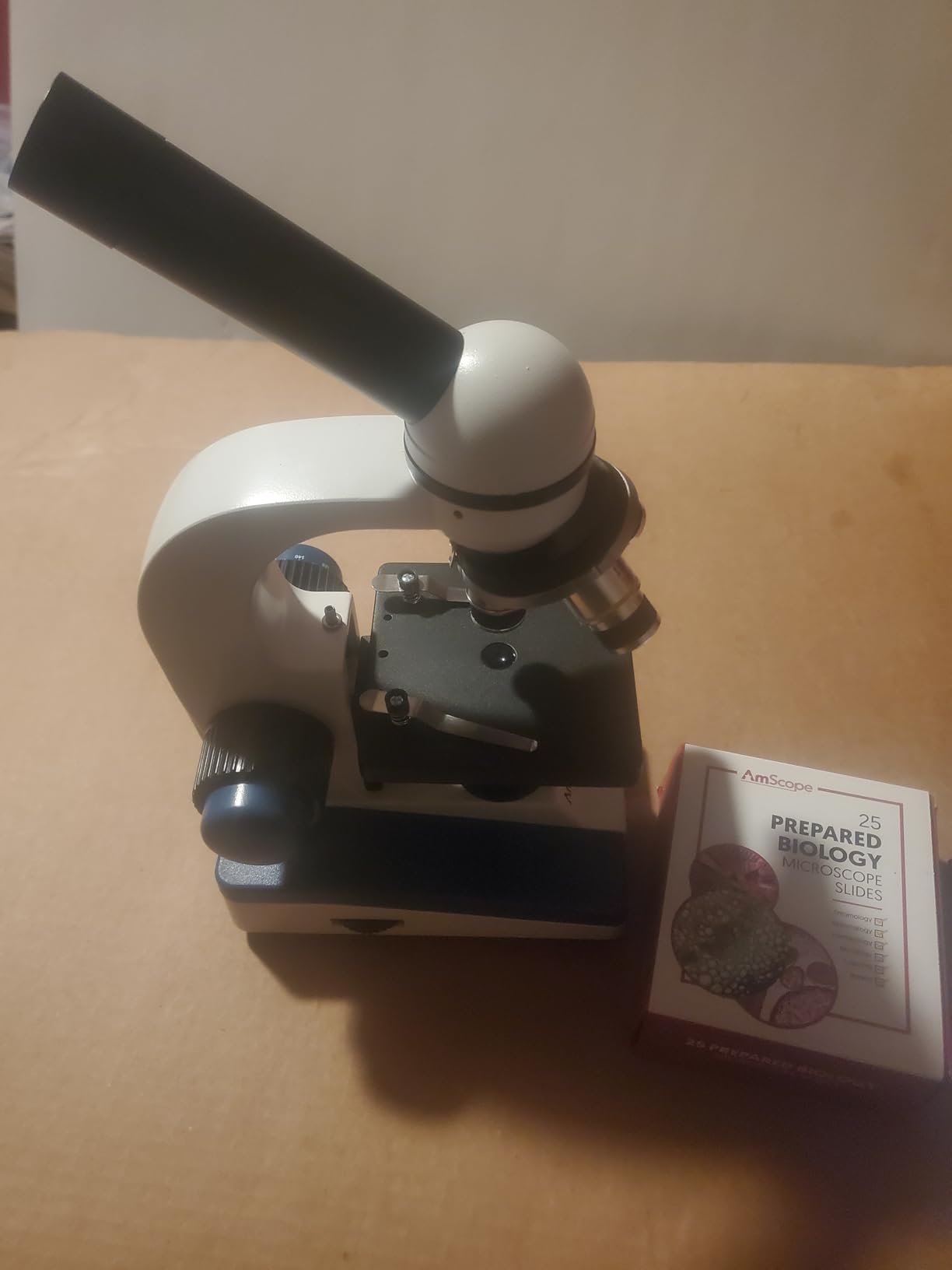 AmScope M150C-PS25 Series Portable Monocular Compound Microscope - 1000X customer photo 1