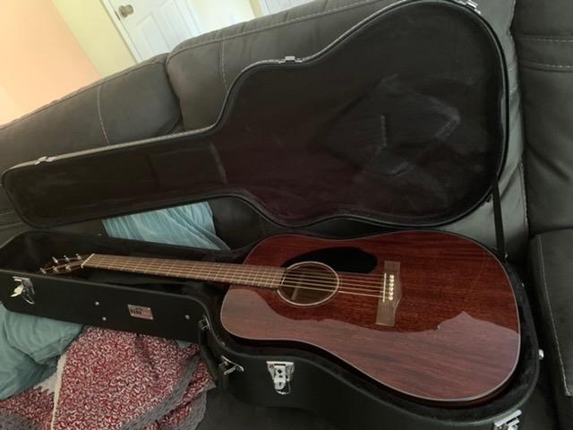 Fender CD-60S Solid Top Dreadnought Acoustic Guitar - All Mahogany Bundle with Hard Case, Tuner, Strap, Strings, Picks, and Austin Bazaar Instructional DVD customer photo 2