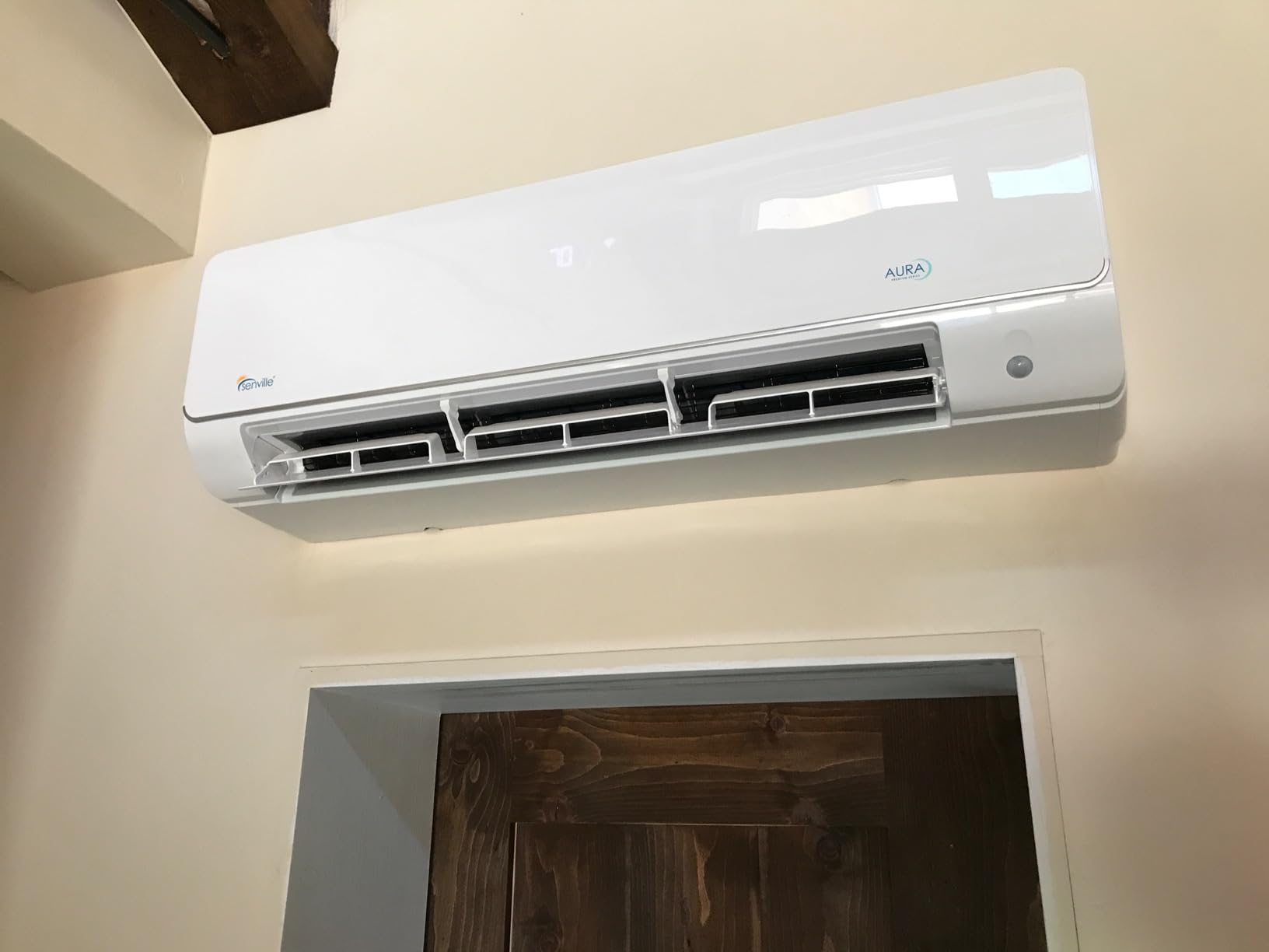 Senville AURA Mini Split Air Conditioner, Heat Pump, White, 18000 BTU customer photo 1