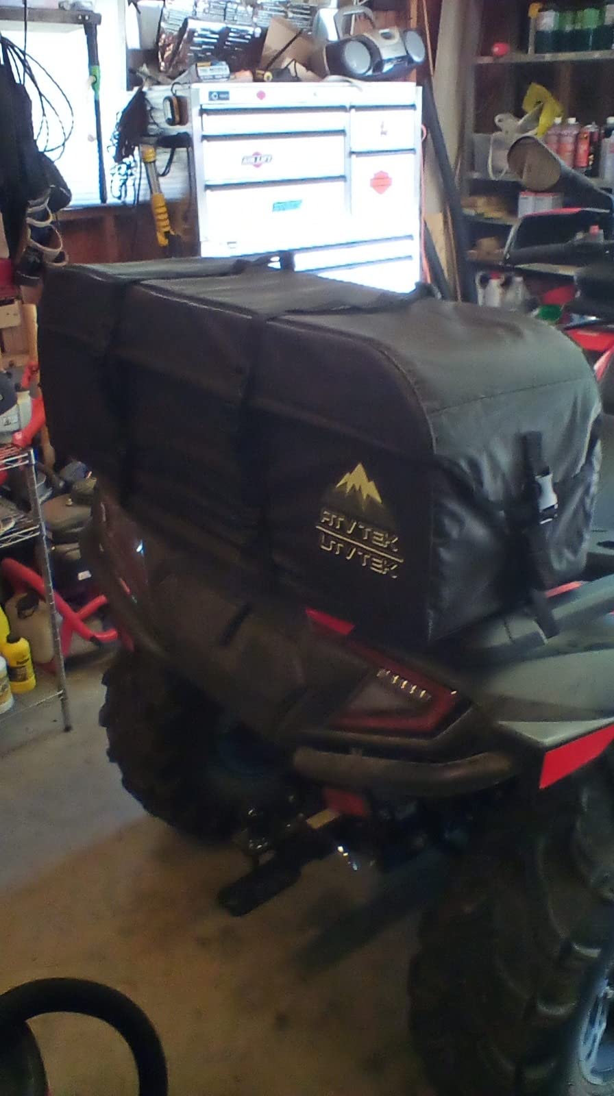 ATV Tek Black Expedition Cargo Bag, Water Resistant ATV Storage Bag with Steel Frame, Insulated Lid and Zipper-Free Access, Durable ATV Rack Bag for Hunting, Fishing, Trail Gear and Utility Storage customer photo 1