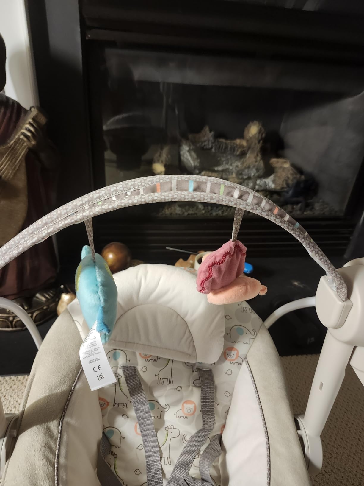 Ingenuity Soothe 'n Delight Portable Baby Swing for Infant, Newborn to 9M customer photo 2