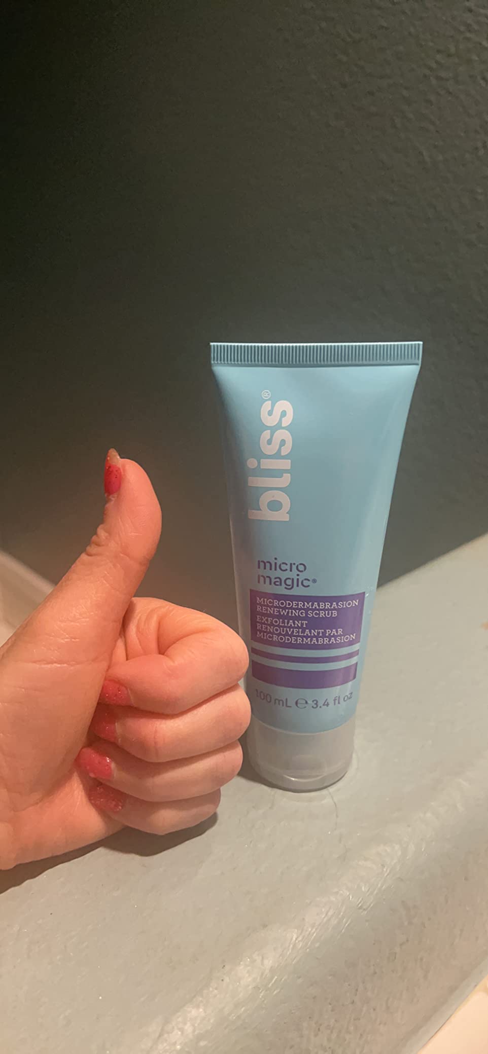 Bliss Micro Magic Microdermabrasion Face Scrub - 3.4 Fl Oz - Gentle Formula customer photo 1