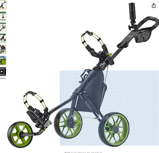 Caddytek CaddyLite 11.5 V3 Golf Push Cart - Lightweight Aluminum 3-Wheel Foldable Golf Bag Cart customer photo 2