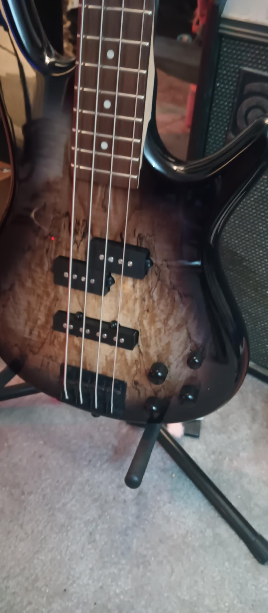 Ibanez GSR200BWNF GIO - Walnut Flat | Phat II EQ with Nyotah body and B10 bridge for intonation, tuning and resonance customer photo 2