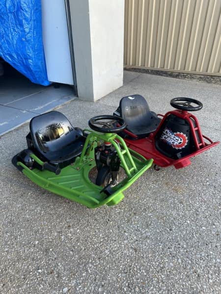 Crazy Cart Sport Go Kart | Electric Drift Cart | Iconic Wheeled Ride-On For Kids Age 9+ | Precise Proporional Control | 250W/24V Motor | Up To 12 MPH, 40 Mins; 140 Lbs customer photo 1