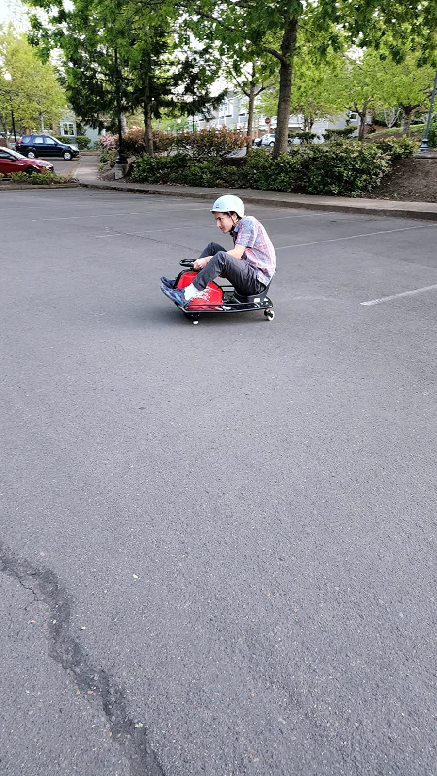 Crazy Cart Sport Go Kart | Electric Drift Cart | Iconic Wheeled Ride-On For Kids Age 9+ | Precise Proporional Control | 250W/24V Motor | Up To 12 MPH, 40 Mins; 140 Lbs customer photo 2