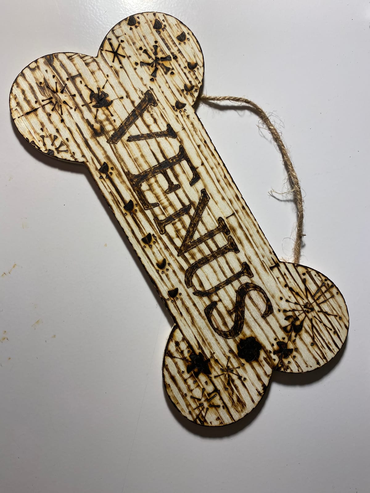 Plaid wood burning and stencil cutting tool, customer photo 1