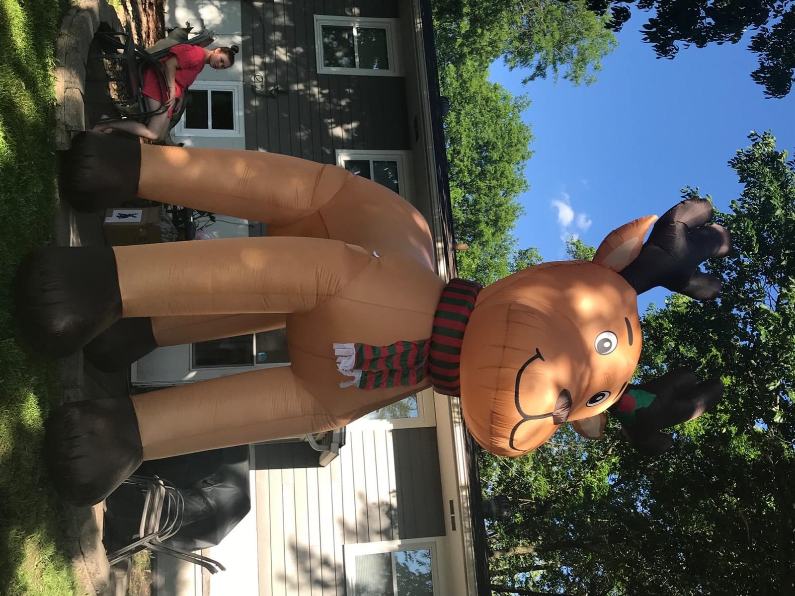 15 FT Tall Jumbo Christmas Inflatable Reindeer customer photo 1