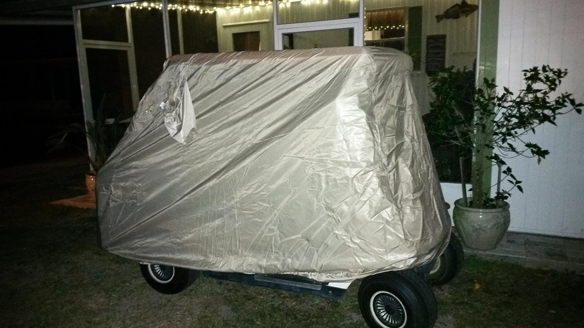 Classic Accessories Fairway Long Roof 4-Person Golf Cart Cover customer photo 1