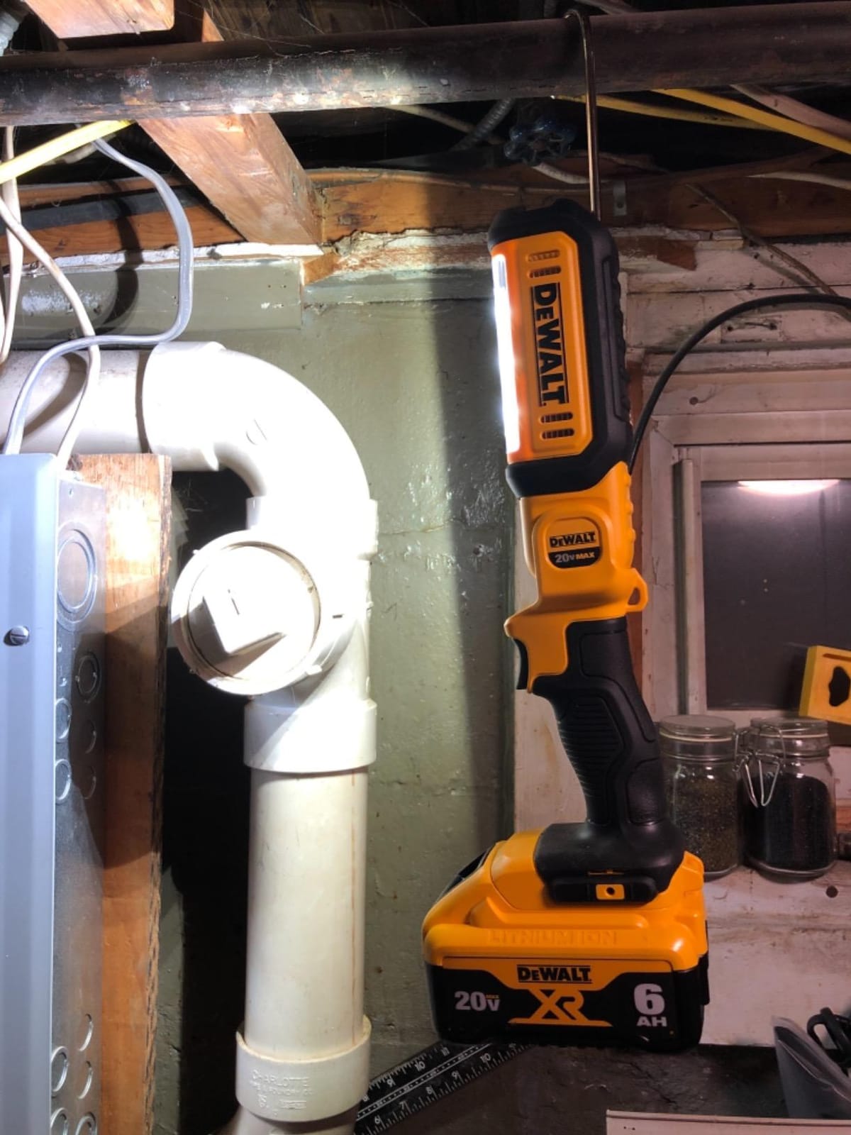 DEWALT 20V MAX LED Work Light, Rechargeable Flashlight, Pivoting Head, Bare Tool Only (DCL050) customer photo 2