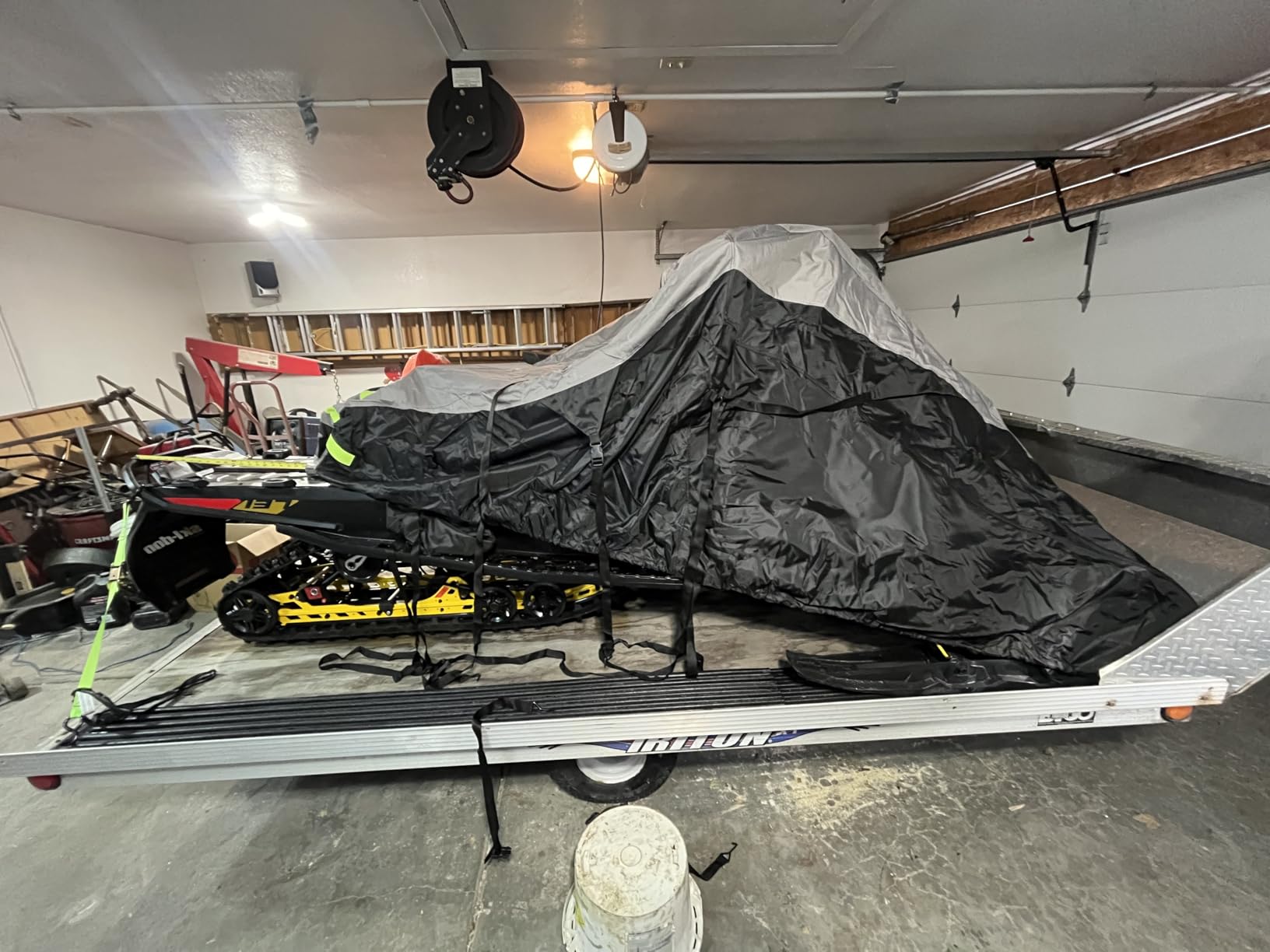 Raider 02-7746 DT-Series Premium XX-Large Heavy-Duty Snowmobile Storage Cover, black customer photo 2