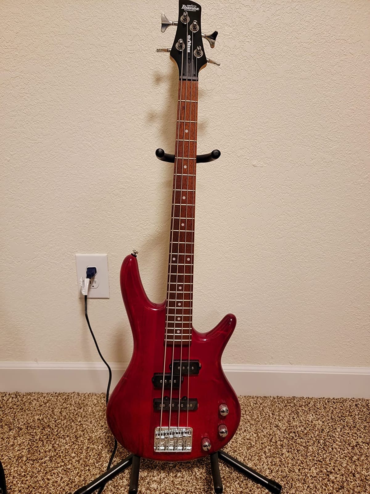 Ibanez GSRM20BWNF MiKro - Walnut Flat | Short-scale electric bass with mahogany body, PJ pickup configuration and 22 frets customer photo 2