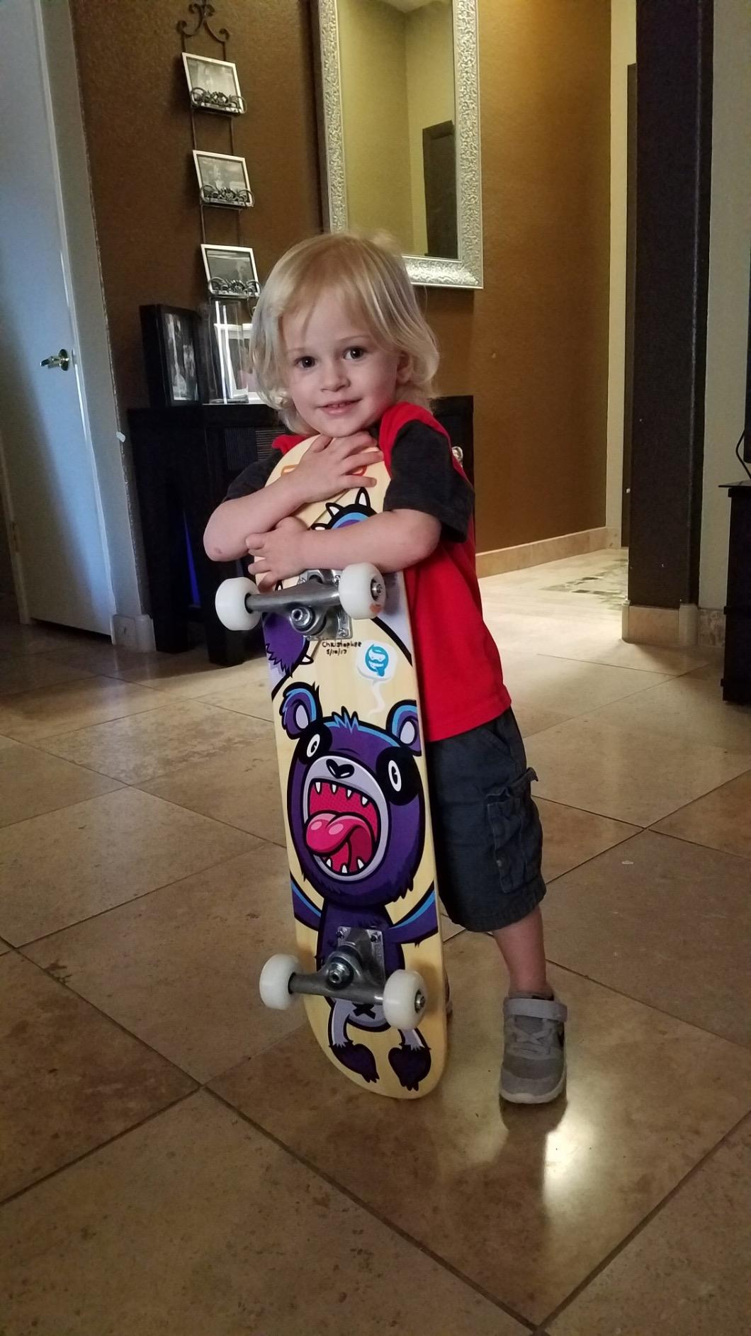 SkateXS Beginner Panda Street Kids Skateboard customer photo 1
