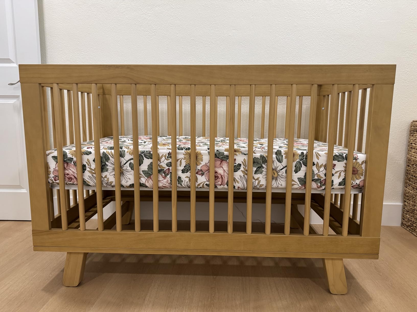Babyletto Hudson 3-in-1 Convertible Baby Crib, Washed Natural | GREENGUARD Gold Certified Wooden Crib - Converts to Toddler Bed & Daybed - 4 Adjustable Mattress Heights - Easy to Assemble customer photo 1
