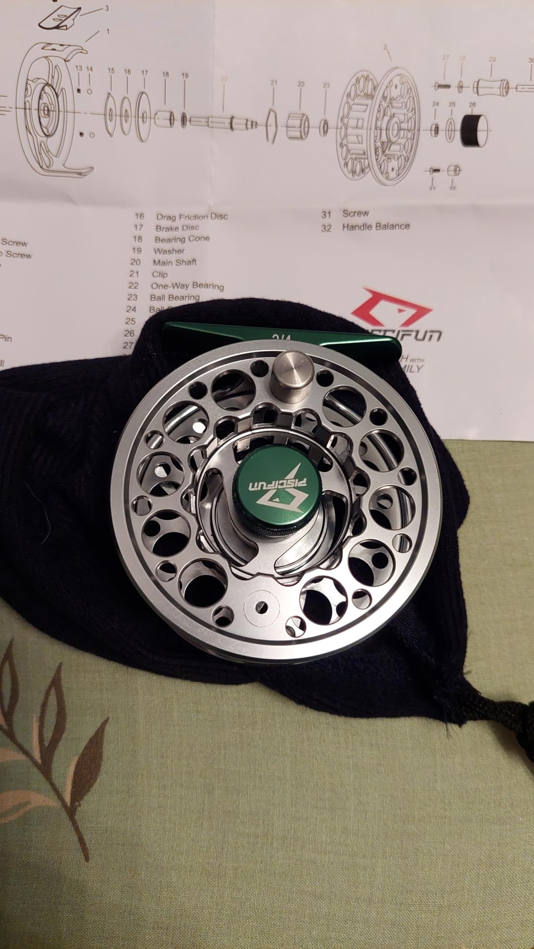 Piscifun Sword Fly Fishing Reel, CNC-Machined Aluminum Alloy Fly Reel | Lightweight Aluminum Alloy Design, Corrosion Resistance Design, Pre-Loaded with Fly Line, Smooth Drag System customer photo 2