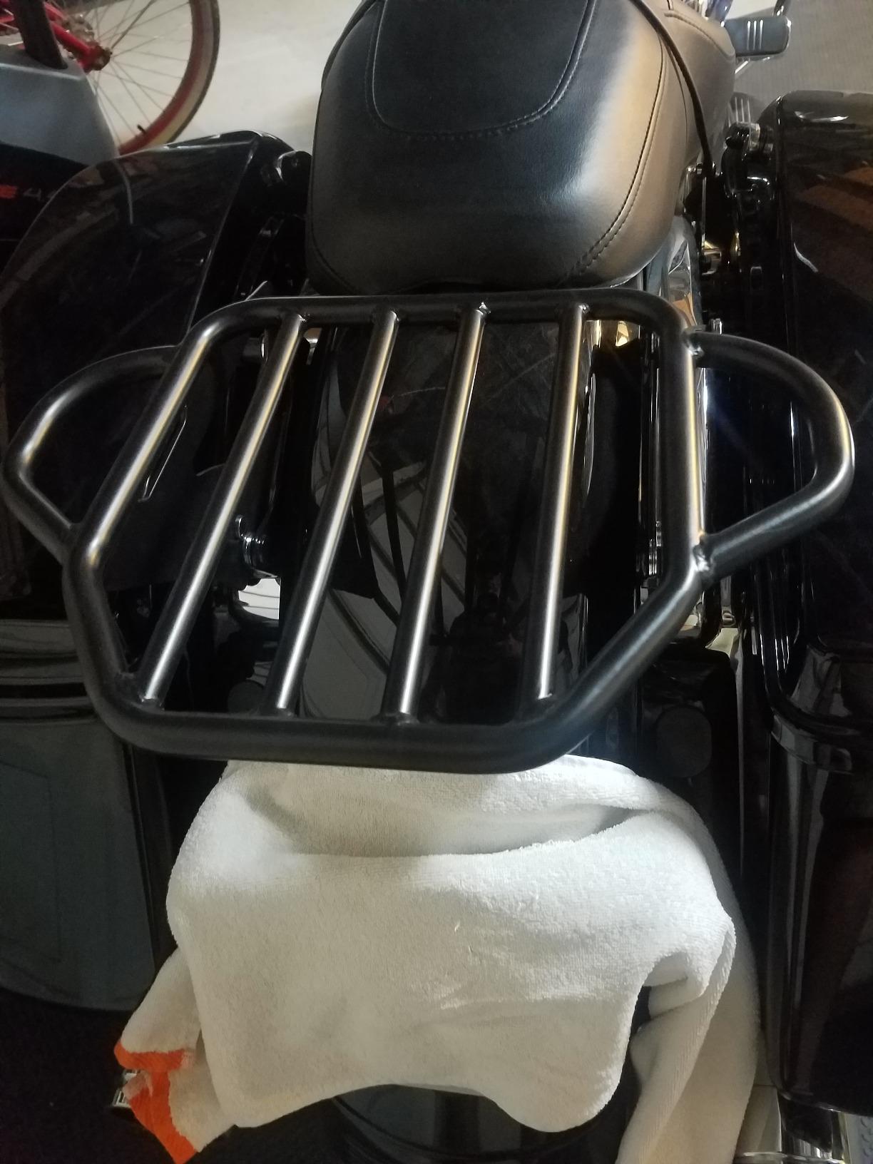 XFMT Detachable Two Up King Luggage Rack for Harley Touring 2009-2026 | Quick Release Harp-Shaped Racks For Road King Street Glide Road Glide Electra Glide, Dull Black customer photo 1