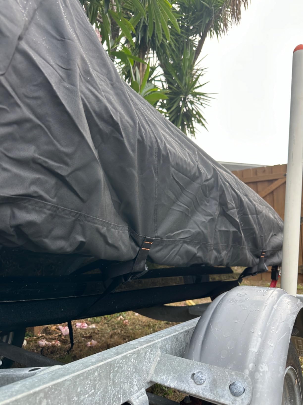Jet Ski Cover Waterproof Gray/Black Fits 126