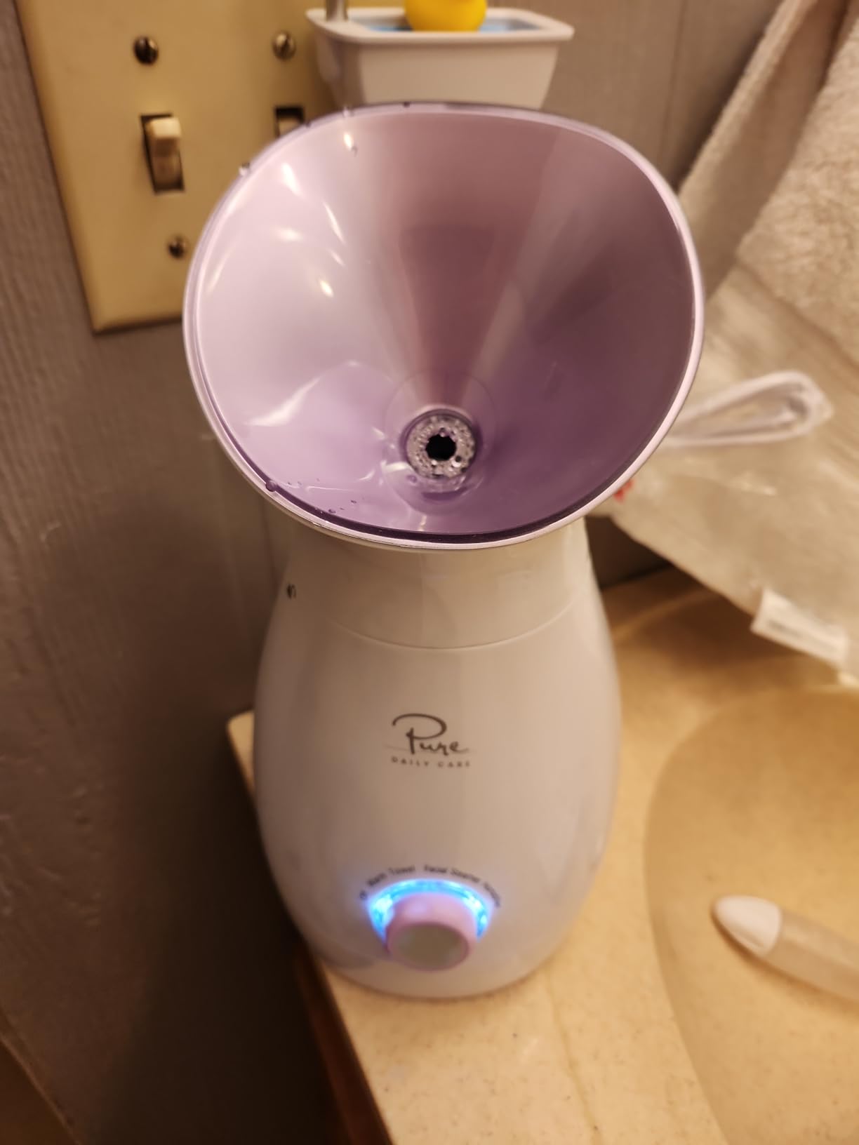 Pure Daily Care NanoSteamer Large 3-in-1 Nano Ionic Facial Steamer with Precise Temp Control - Humidifier - Unclogs Pores - Blackheads - Spa Quality - Bonus 5 Piece Stainless Steel Skin Kit (Teal) customer photo 1