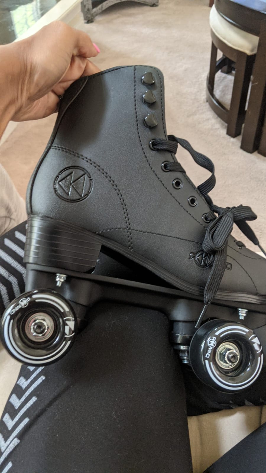 Reewind High-top Roller Skates for Women & Men - Indoor/Outdoor Quad Skates customer photo 2
