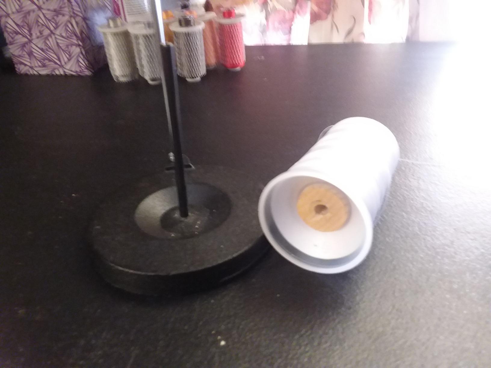 Heavy Duty Cast Iron Single Cone Spool Thread Stand Sewing Embroidery Quilt customer photo 1