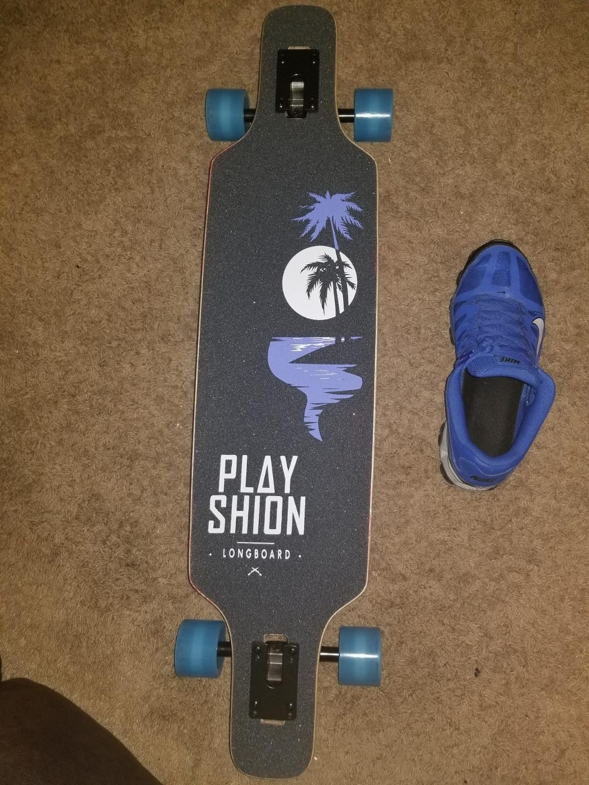 Playshion 39 Inch Drop Through Longboard Skateboard for Beginners customer photo 2