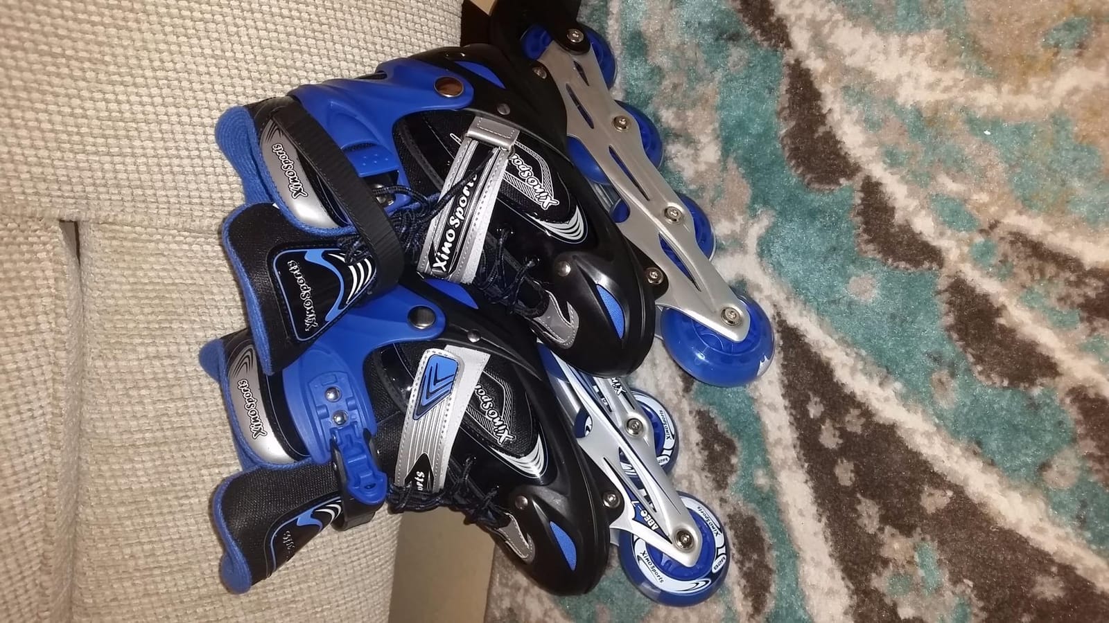Xino Sports Kids Inline Skates for Girls & Boys - Adjustable Skates with LED Illuminating Light Up Wheels - Youth Skates for Indoors & Outdoors customer photo 2