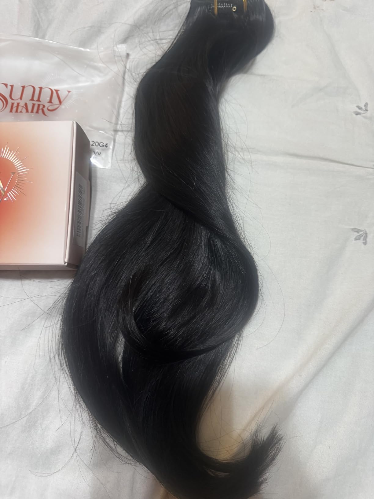 Sunny Hair Clip in Hair Extensions Real Human Hair Blonde Remy Extensions | Blonde Highlights Human Hair Clip in Extensions 18inch, Natural Balanced Length for Wedding & Date Night, Easy to Style 120g customer photo 2