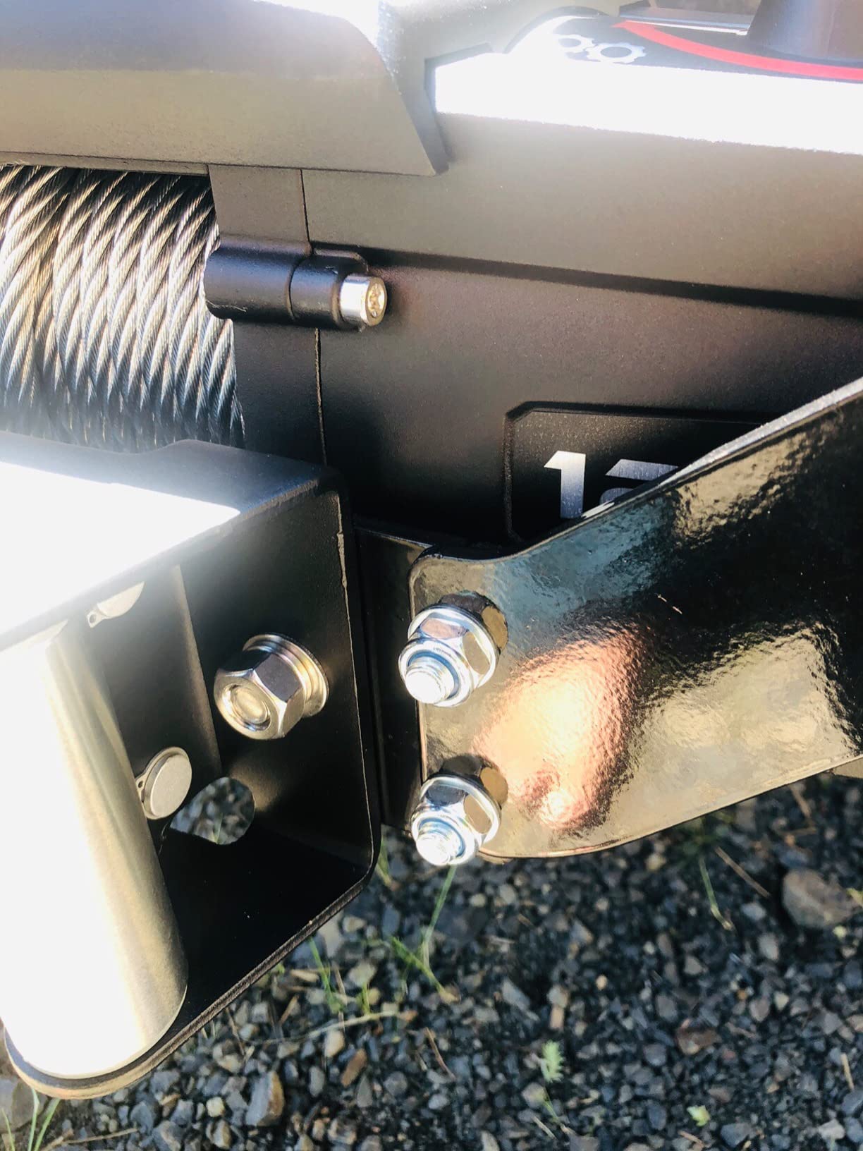 ECOTRIC 10x 4 1/2 Cradle Winch Mount Mounting Plate 8000-13,000 Lb Capacity | Winch Mounting Hitch Receiver Recovery Winches Foldable customer photo 1