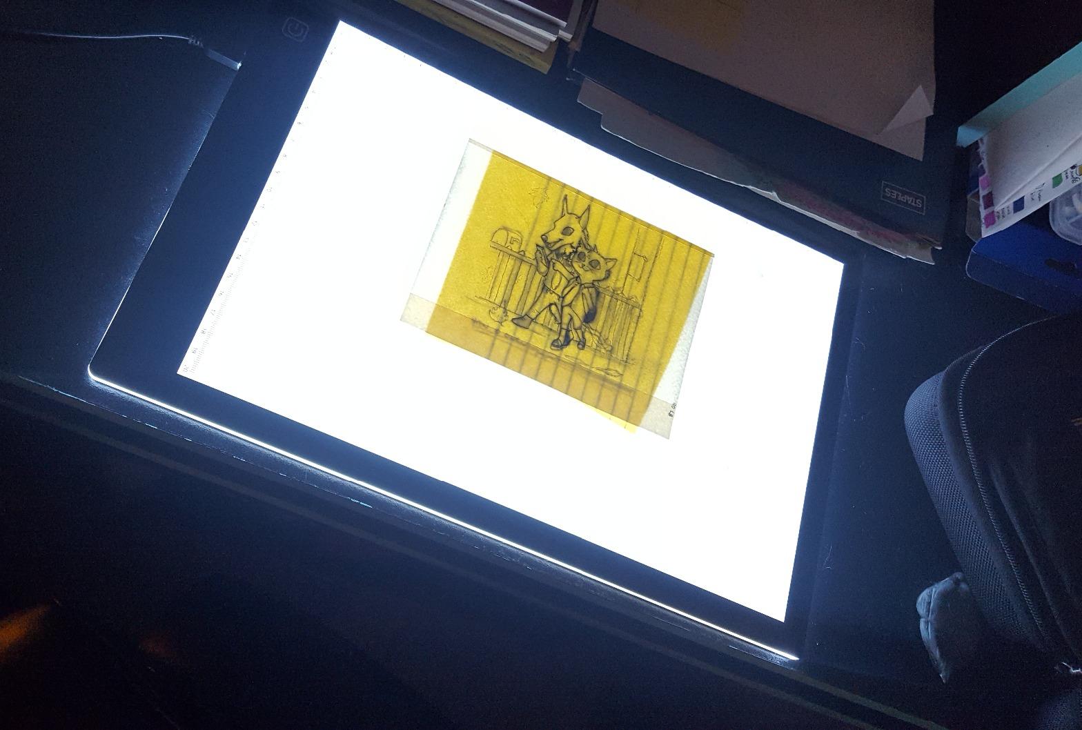A4 Ultra-Thin Portable LED tracing Light Box Dimmable Brightness LED Art Tracing Pad USB-C Power for Artist Drawing Sketching Animation Stencilling and 5d Diamond Painting (Black, A4) customer photo 1