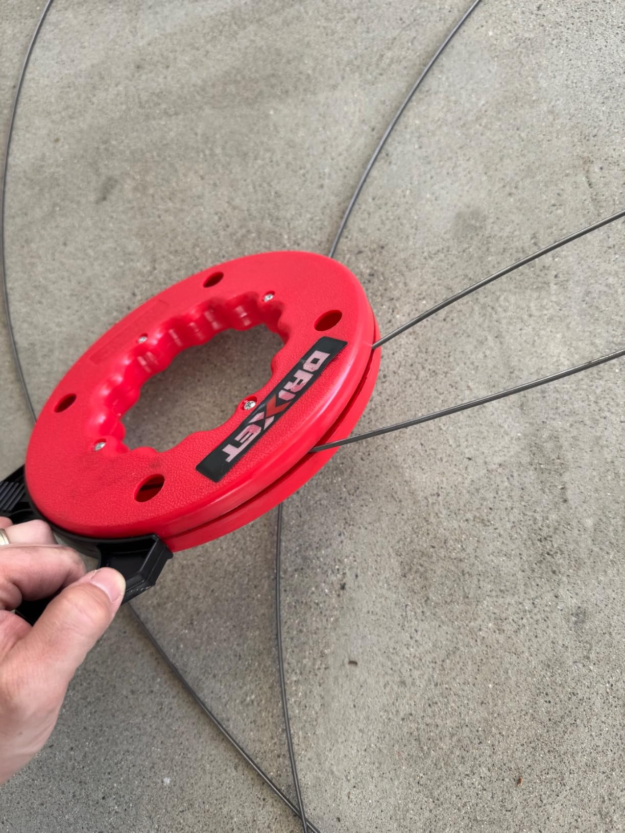 Fish Tape Wire Puller 50ft - Easy to use Cable Puller Tool with Double Loop Tip - Flexible Wire Fishing Tools for Walls and Electrical Conduit - 1/8 Steel Fish Tape Durable Housing - RamPro (50 ft) customer photo 1