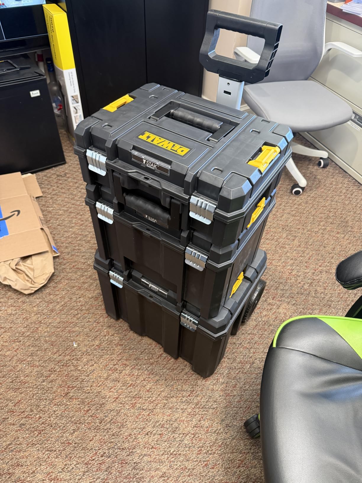 DEWALT Tool Box with Wheels Modular, Large Rolling Tool Box With Telescopic Handle, Portable Carrier Deep Stackable TSTAK Storage (DWST17820) customer photo 1