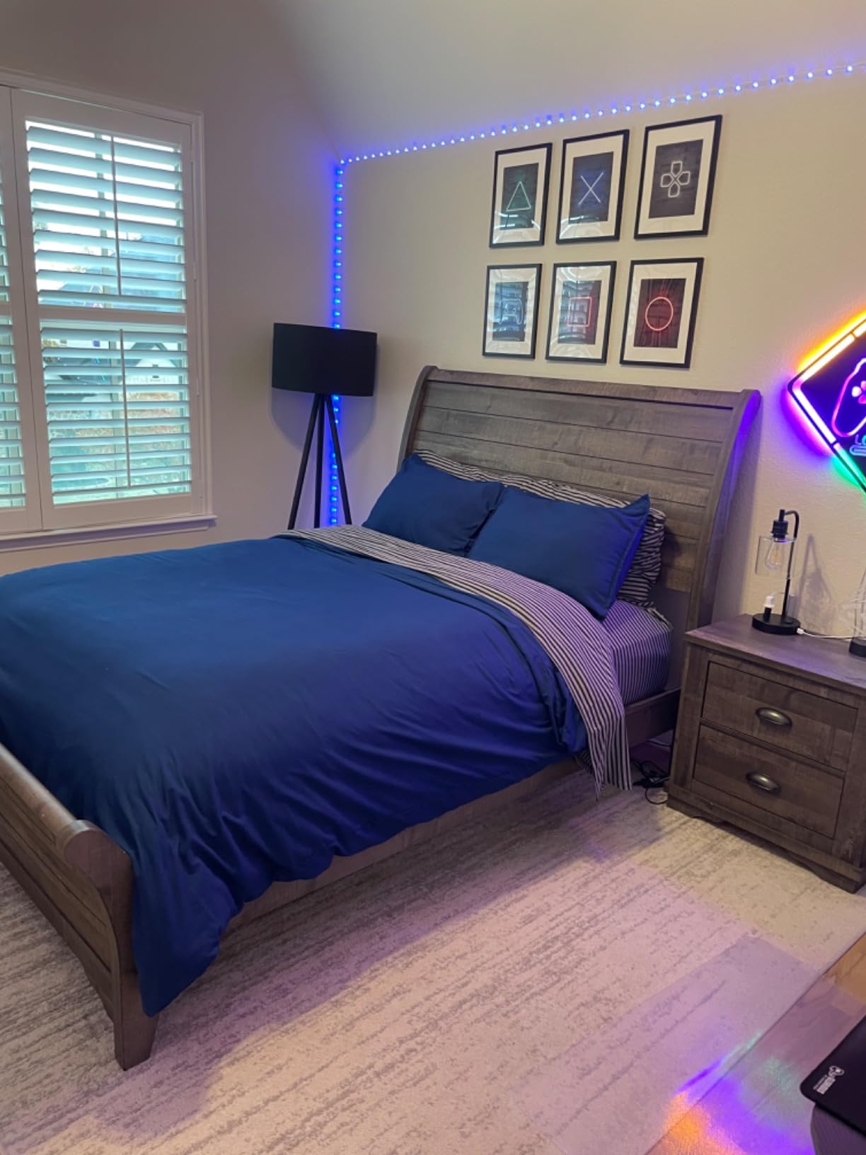 Bare Home Bedding Duvet Cover Queen Size - Premium 1800 Super Soft Collection - Lightweight, Cooling - Soft Breathable Bedding Duvet Cover (Queen, Light Grey) customer photo 1