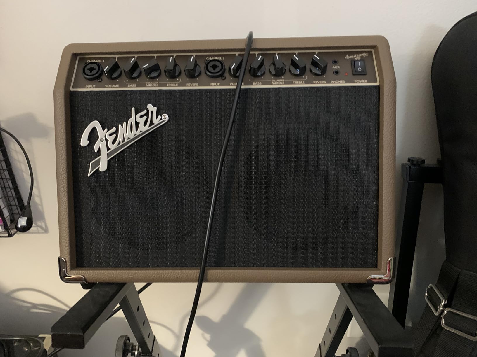 Fender Acoustasonic 40-Watt Acoustic Guitar Amplifier - Portable Amp Combo with Dual 6.5