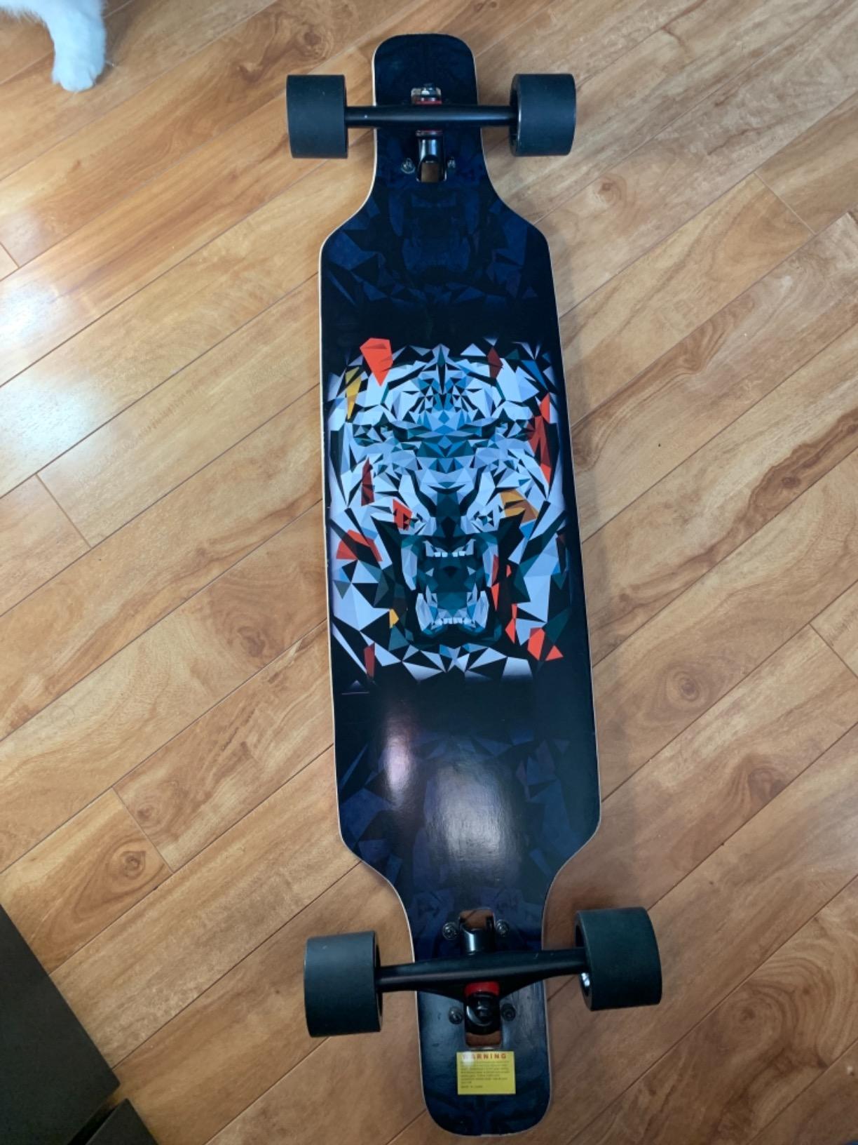 Playshion 39 Inch Drop Through Longboard Skateboard for Beginners customer photo 2
