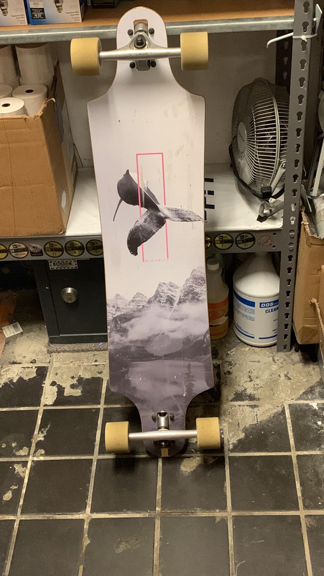 MINORITY Downhill Maple Longboard Skateboard | 40-inch Drop Trough Deck | Made for Cruising Ride customer photo 1