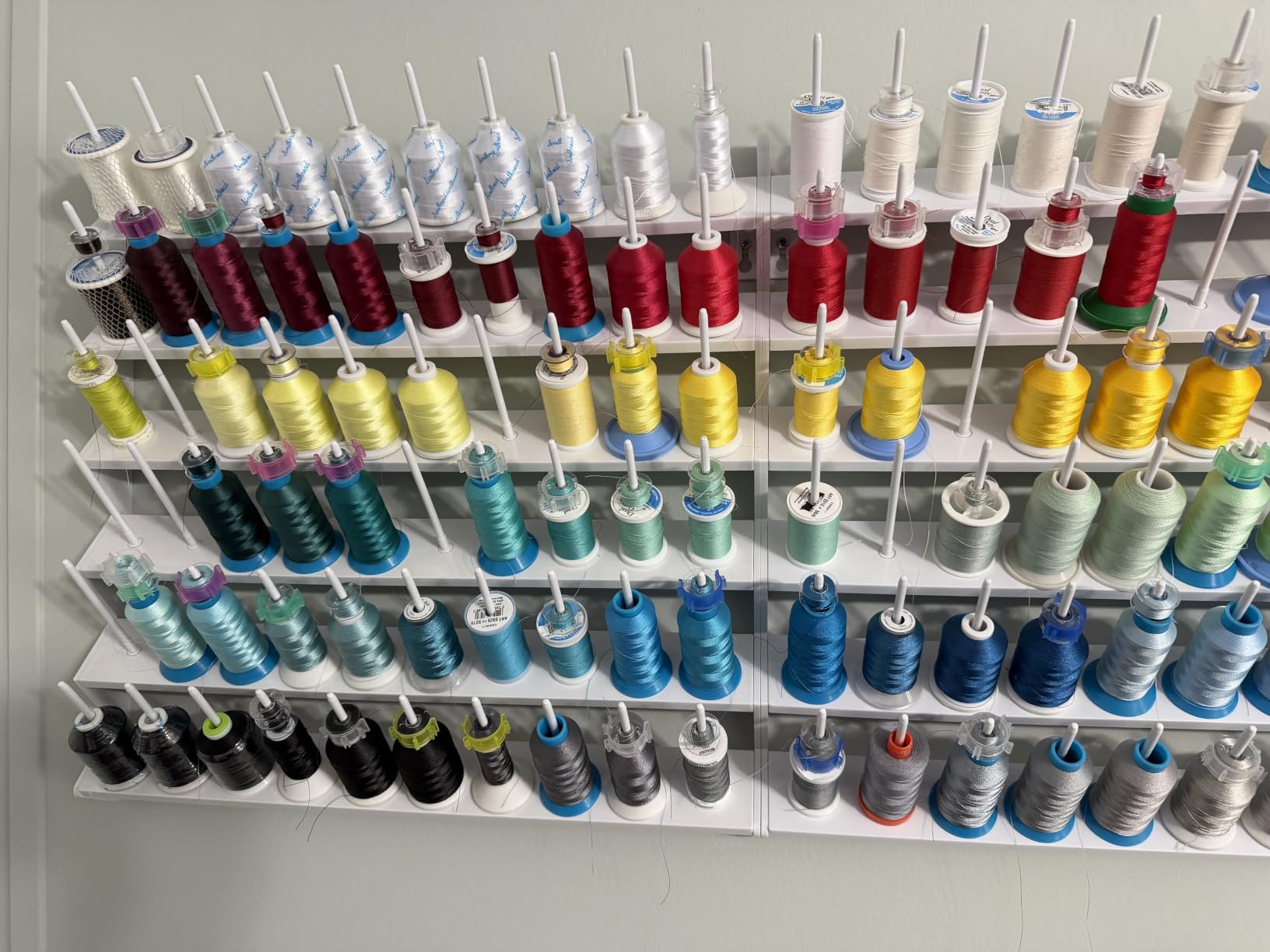 Deluxe Embroidex 60 Spool Cone Thread Stand/Rack Organizer for Sewing and Embroidery Machine Easy Setup customer photo 2