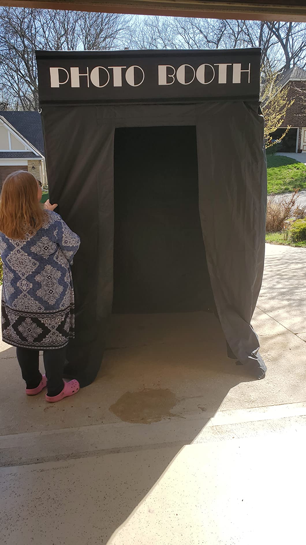 Impact Canopy 5' x 5' Pop-Up Portable Photo Booth Tent Studio with Roller Bag, Black customer photo 2